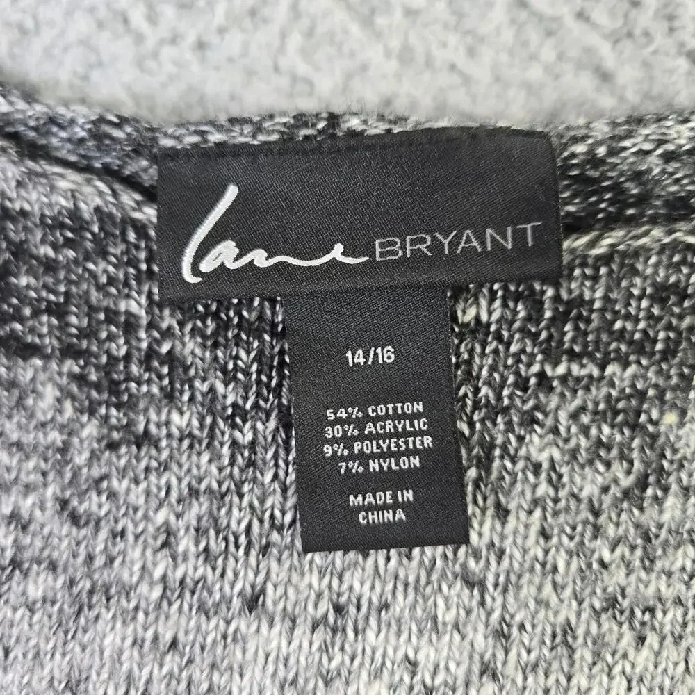 Lane Bryant Matching Skirt & Sweater Outfit Women's 14/16 Space Dye Knit‎ Pencil